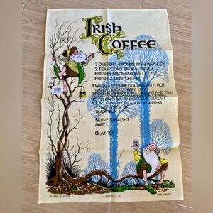 New Irish Coffee Recipe Dish Towel